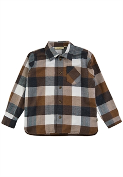 Soft Gallery Kilian Shirt - Cacao brown checked